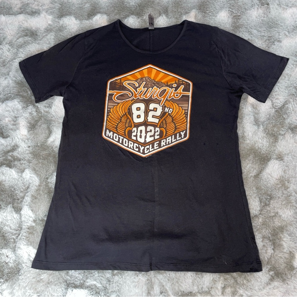 Delta Platinum Sturgis 82nd Motorcycle Rally 2022 Graphic T-Shirt Black 2XL-0678
